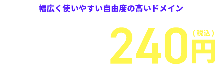 �������Ȥ��䤹����ͳ�٤ι⤤�ɥᥤ���.xyz��240�ߡ�
